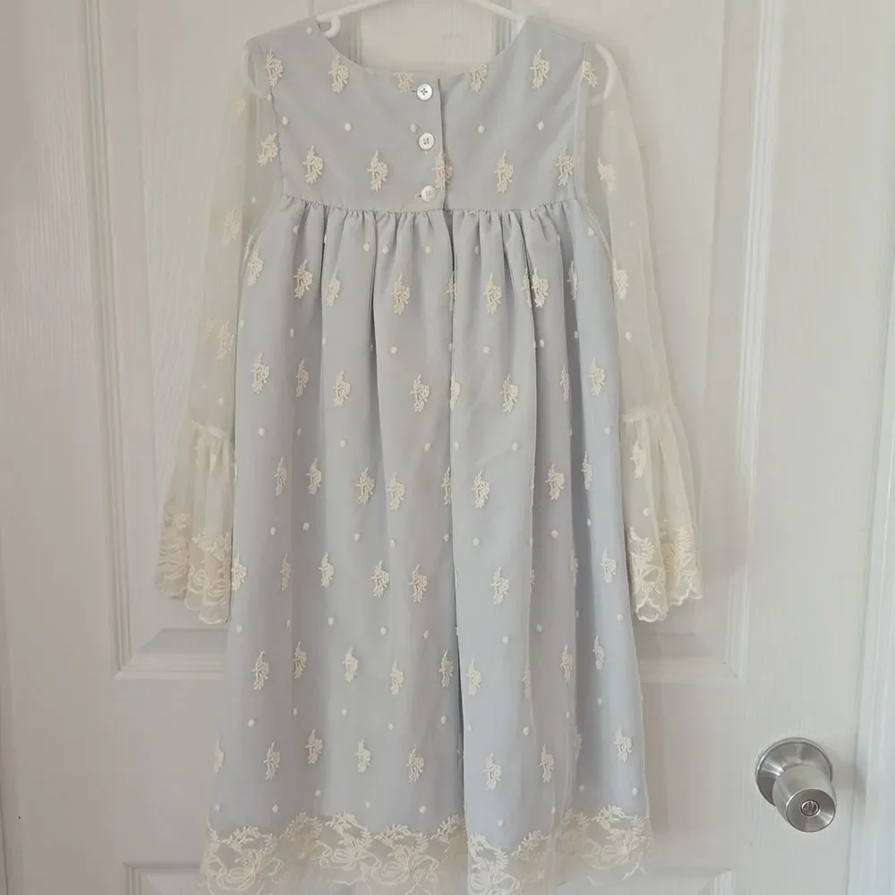 Laura Ashley of London Girls Lace Dress - Picture 3 of 11